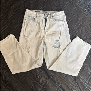 Wild Fable Light Blue Distressed Straight Leg Jeans